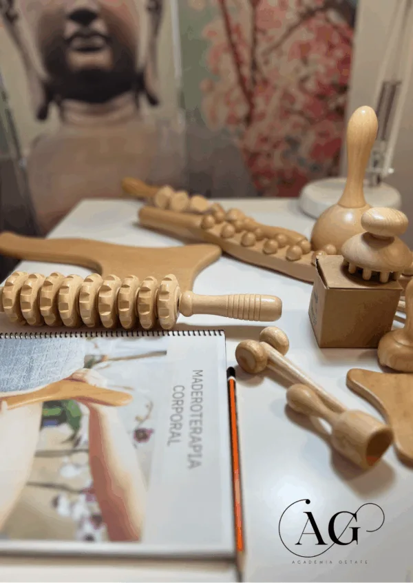 Curso de Maderoterapia Corporal , facial y Drenaje linfático brasileño en Madrid