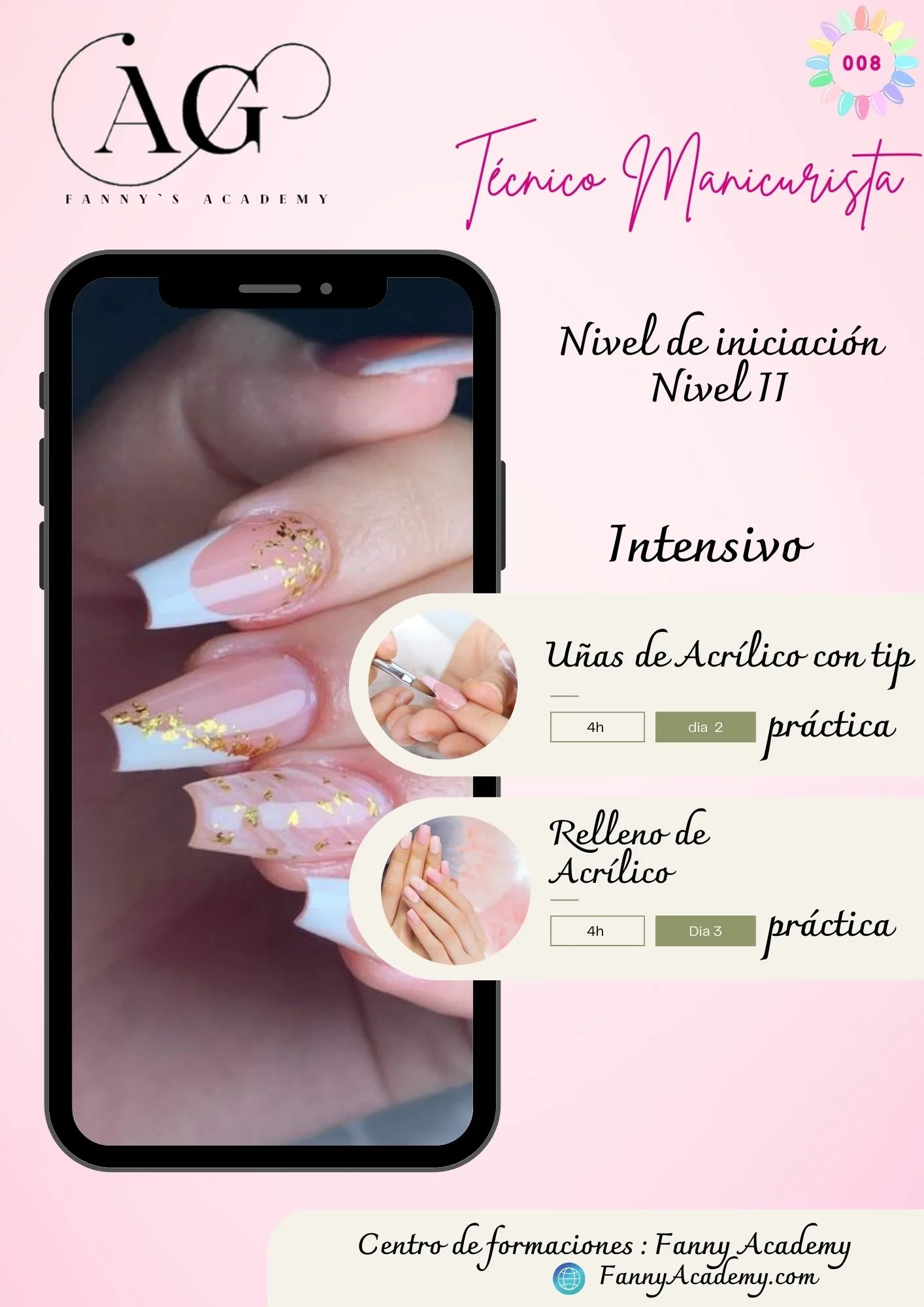 TÉCNICO MANICURISTA NIVEL II: CURSO INTENSIVO ACRÍLICO EN MADRID